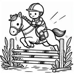Horse (Animals) coloring page #216498 to print and color