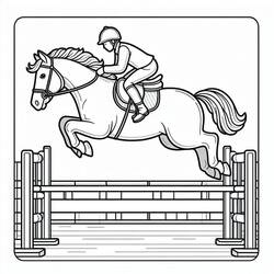 Horse (Animals) coloring page #216499 to print and color