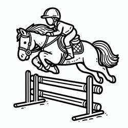 Horse (Animals) coloring page #216500 to print and color