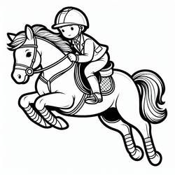 Horse (Animals) coloring page #216501 to print and color