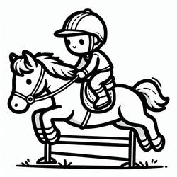 Horse (Animals) coloring page #216502 to print and color