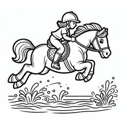 Horse (Animals) coloring page #216504 to print and color