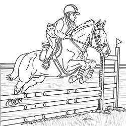 Horse (Animals) coloring page #216509 to print and color