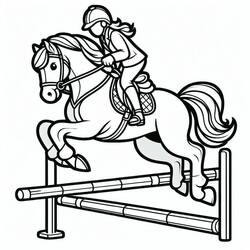 Horse (Animals) coloring page #216515 to print and color