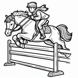 Horse (Animals) coloring page #216516 to print and color