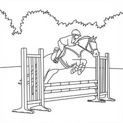 Horse (Animals) coloring page #216519 to print and color