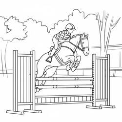 Horse (Animals) coloring page #216520 to print and color