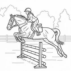 Horse (Animals) coloring page #216521 to print and color