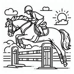 Horse (Animals) coloring page #216523 to print and color
