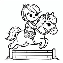Horse (Animals) coloring page #216524 to print and color