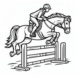 Horse (Animals) coloring page #216526 to print and color