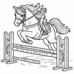 Horse (Animals) coloring page #216527 to print and color