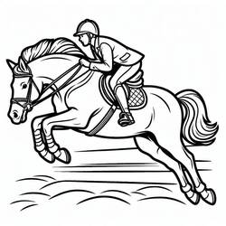 Horse (Animals) coloring page #216528 to print and color