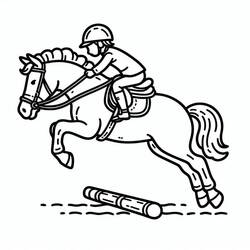 Horse (Animals) coloring page #216529 to print and color