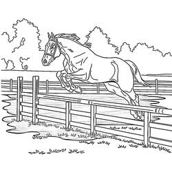Horse (Animals) coloring page #216530 to print and color