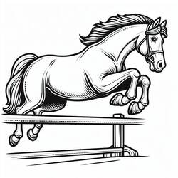 Horse (Animals) coloring page #216534 to print and color