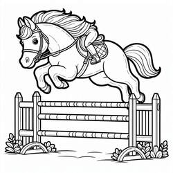 Horse (Animals) coloring page #216535 to print and color