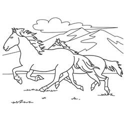 Horse (Animals) coloring page #217697 to print and color