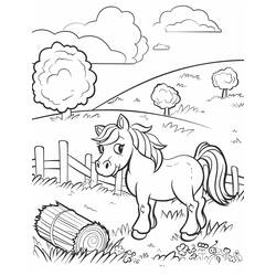 Horse (Animals) coloring page #217701 to print and color
