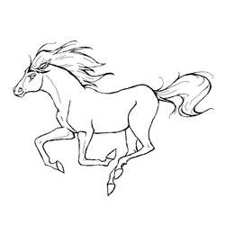 Coloring page: Horse (Animals) #2179 - Free Printable Coloring Pages