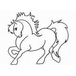 Coloring page: Horse (Animals) #2186 - Free Printable Coloring Pages