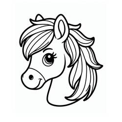 Horse (Animals) coloring page #218854 to print and color