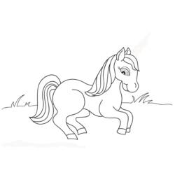 Coloring page: Horse (Animals) #2194 - Free Printable Coloring Pages