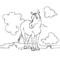 Coloring page: Horse (Animals) #2206 - Free Printable Coloring Pages