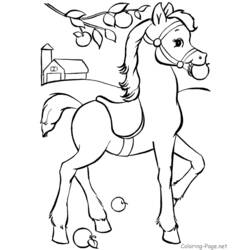 Coloring page: Horse (Animals) #2225 - Free Printable Coloring Pages