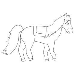 Coloring page: Horse (Animals) #2230 - Free Printable Coloring Pages