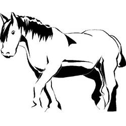 Coloring page: Horse (Animals) #2249 - Free Printable Coloring Pages