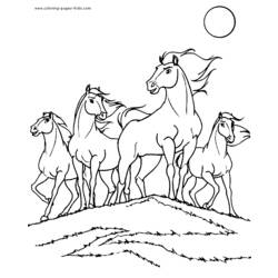Coloring page: Horse (Animals) #2254 - Free Printable Coloring Pages