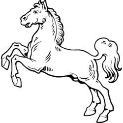 Coloring page: Horse (Animals) #2255 - Free Printable Coloring Pages