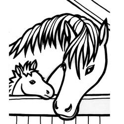 Coloring page: Horse (Animals) #2268 - Printable coloring pages