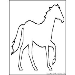 Coloring page: Horse (Animals) #2270 - Free Printable Coloring Pages