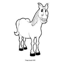 Coloring page: Horse (Animals) #2274 - Free Printable Coloring Pages