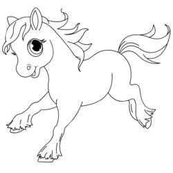 Coloring page: Horse (Animals) #2288 - Printable coloring pages