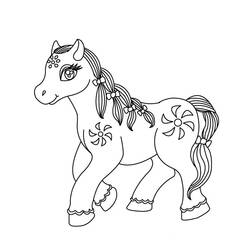 Coloring page: Horse (Animals) #2312 - Printable coloring pages