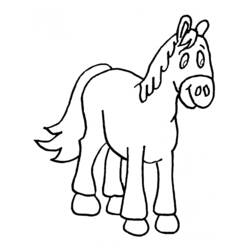 Coloring page: Horse (Animals) #2315 - Free Printable Coloring Pages