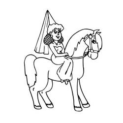 Coloring page: Horse (Animals) #2317 - Free Printable Coloring Pages
