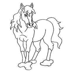 Coloring page: Horse (Animals) #2318 - Free Printable Coloring Pages