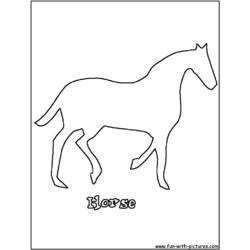 Coloring page: Horse (Animals) #2330 - Free Printable Coloring Pages