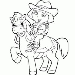 Coloring page: Horse (Animals) #2354 - Free Printable Coloring Pages