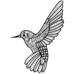 Humming-bird (Animals) coloring page #208608 to print and color
