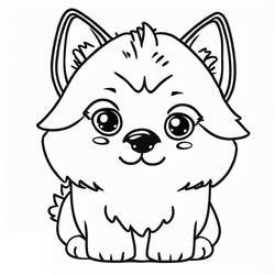 Husky (Animals) coloring page #189104 to print and color