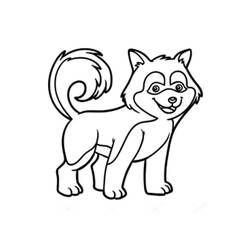 Husky (Animals) coloring page #189128 to print and color