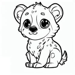 Hyena (Animals) coloring page #186938 to print and color