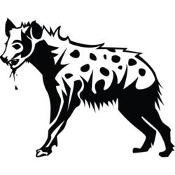 Coloring page: Hyena (Animals) #19646 - Printable coloring pages
