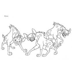 Coloring page: Hyena (Animals) #19649 - Printable coloring pages
