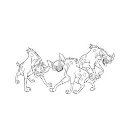 Coloring page: Hyena (Animals) #19726 - Printable coloring pages